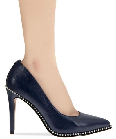 Women's Holli Chain Pump Blue $54.74 Shoes