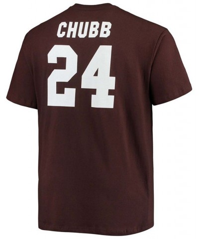 Men's Nick Chubb Brown Cleveland Browns Player Name and Number T-shirt $24.59 T-Shirts