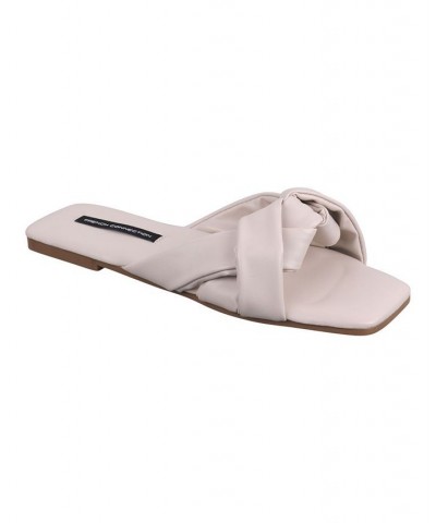 Women's Driver Flat Sandals Tan/Beige $28.60 Shoes