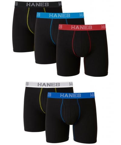 Men's 5-Pk. Ultimate Stretch Boxer Briefs Black $17.60 Underwear