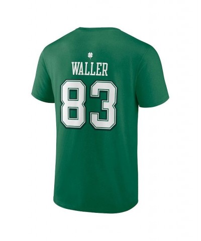 Men's Branded Darren Waller Green Las Vegas Raiders St. Patrick's Day Icon Player T-shirt $14.62 T-Shirts