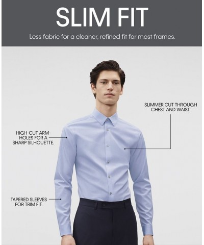 Men's Slim-Fit Non-Iron Performance Dress Shirt Lilac $24.88 Dress Shirts