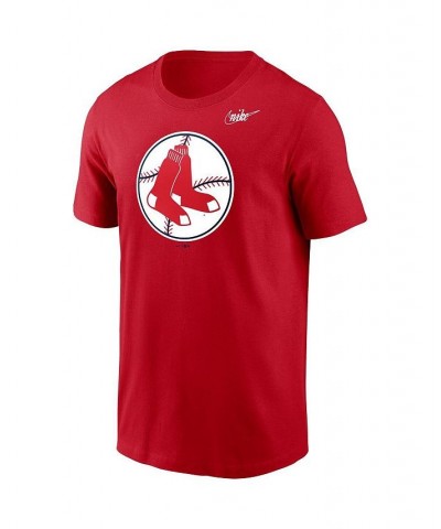 Men's Red Boston Red Sox Cooperstown Collection Logo T-shirt $18.90 T-Shirts