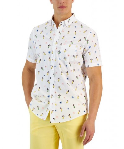 Men's Short Sleeve-Print Shirt PD02 $11.92 Shirts