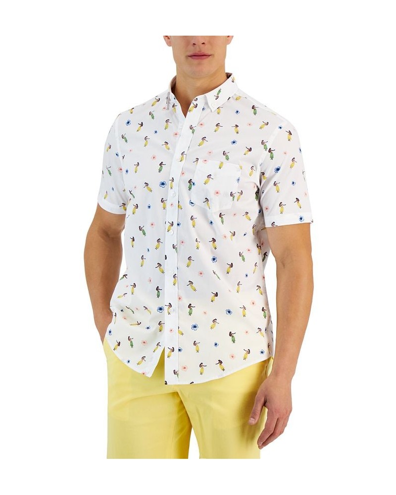 Men's Short Sleeve-Print Shirt PD02 $11.92 Shirts