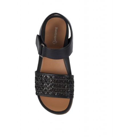 Holleen Flat Sandals Black $33.97 Shoes