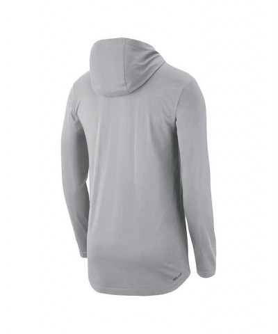 Men's Gray Florida Gators Campus Performance Hoodie Long Sleeve T-shirt $27.60 T-Shirts