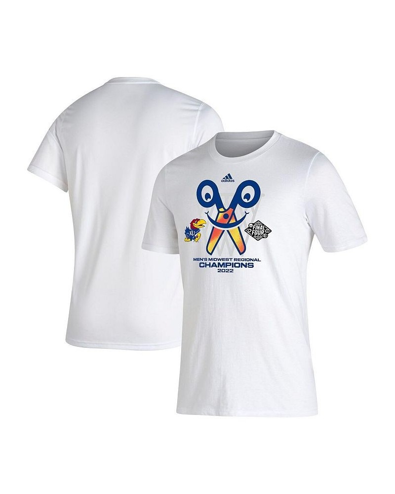 Men's White Kansas Jayhawks 2022 NCAA Men's Basketball Tournament March Madness Final Four Locker Room T-shirt $18.89 T-Shirts