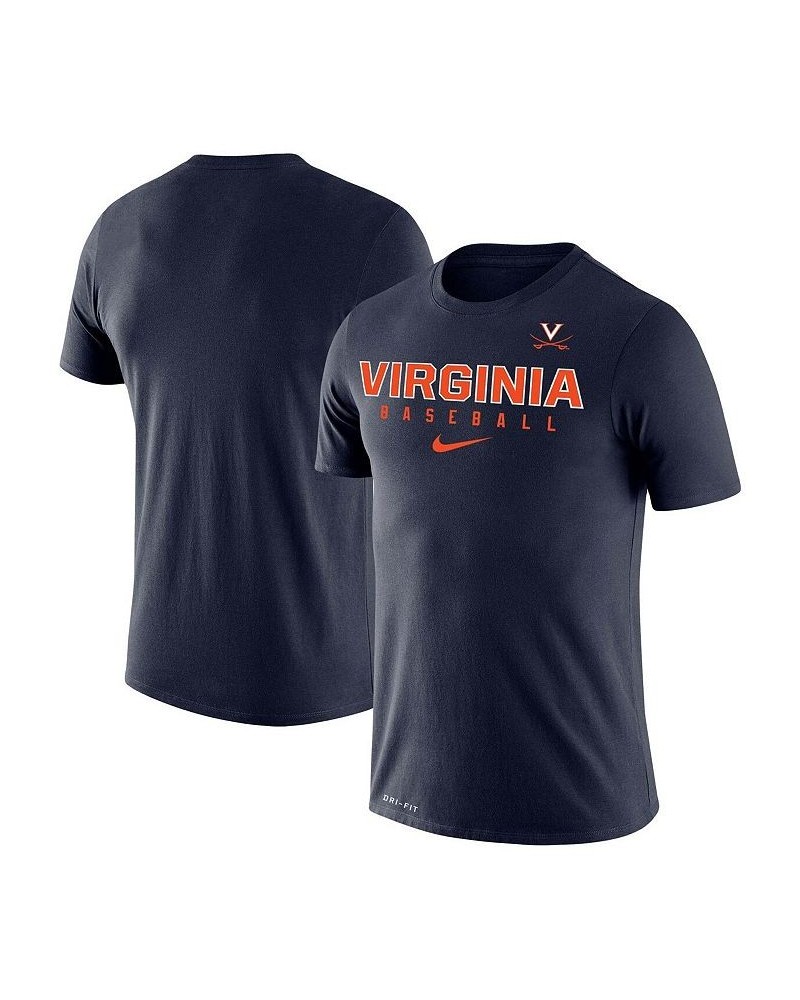 Men's Navy Virginia Cavaliers Baseball Legend Performance T-shirt $23.59 T-Shirts