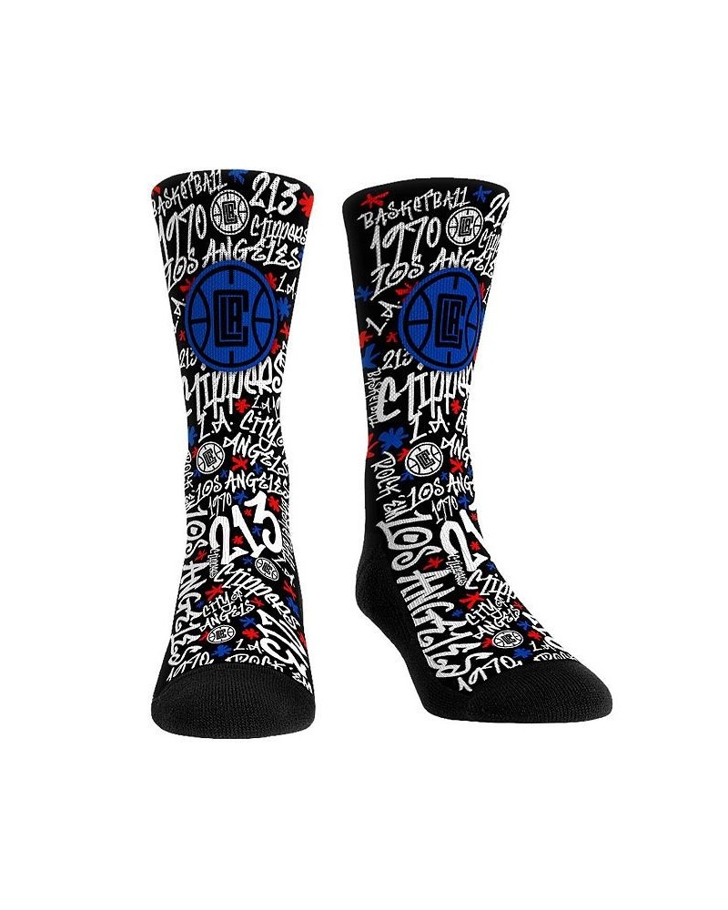 Men's and Women's Socks LA Clippers Graffiti Crew Socks $12.00 Socks