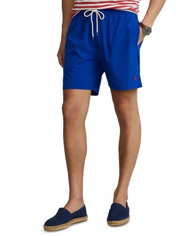 Men's 5-3/4-Inch Traveler Classic Swim Trunks Rugby Royal $43.70 Swimsuits