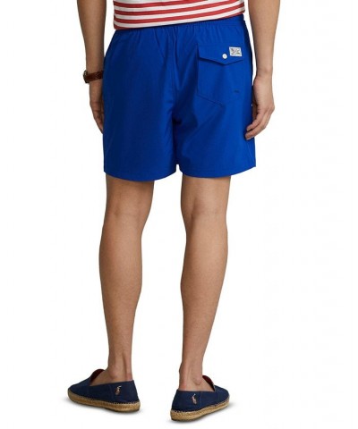 Men's 5-3/4-Inch Traveler Classic Swim Trunks Rugby Royal $43.70 Swimsuits