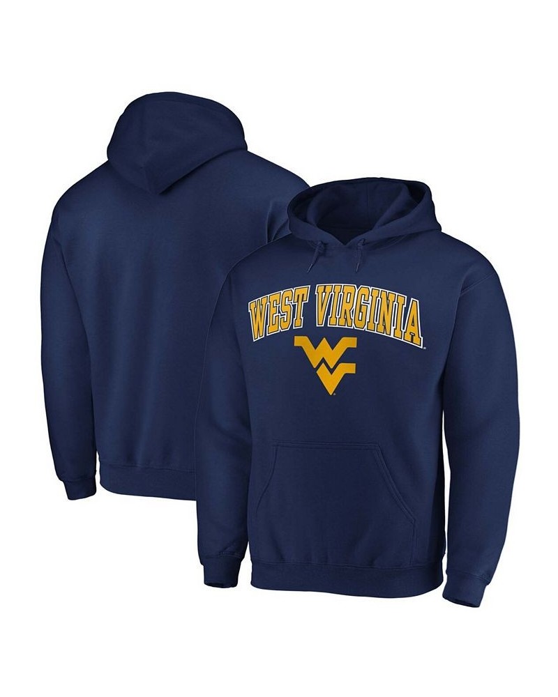 Men's Navy West Virginia Mountaineers Campus Pullover Hoodie $25.79 Sweatshirt