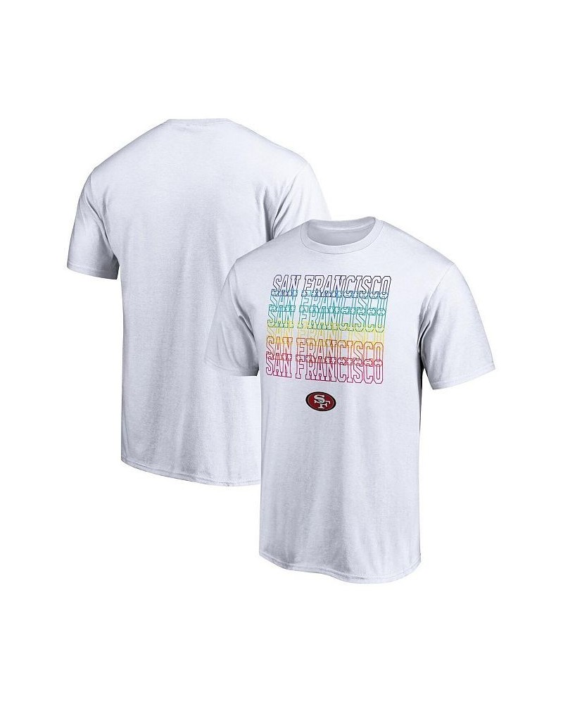 Men's Branded White San Francisco 49ers City Pride T-shirt $17.86 T-Shirts