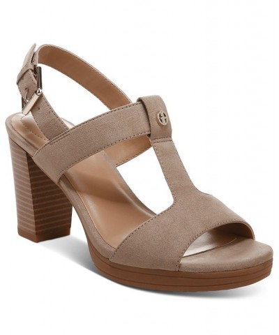 Paulette Dress Sandals Tan/Beige $43.86 Shoes