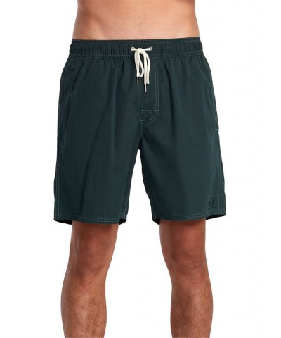 Men's Solid Opposites Elastic 2 Shorts Green $19.80 Swimsuits