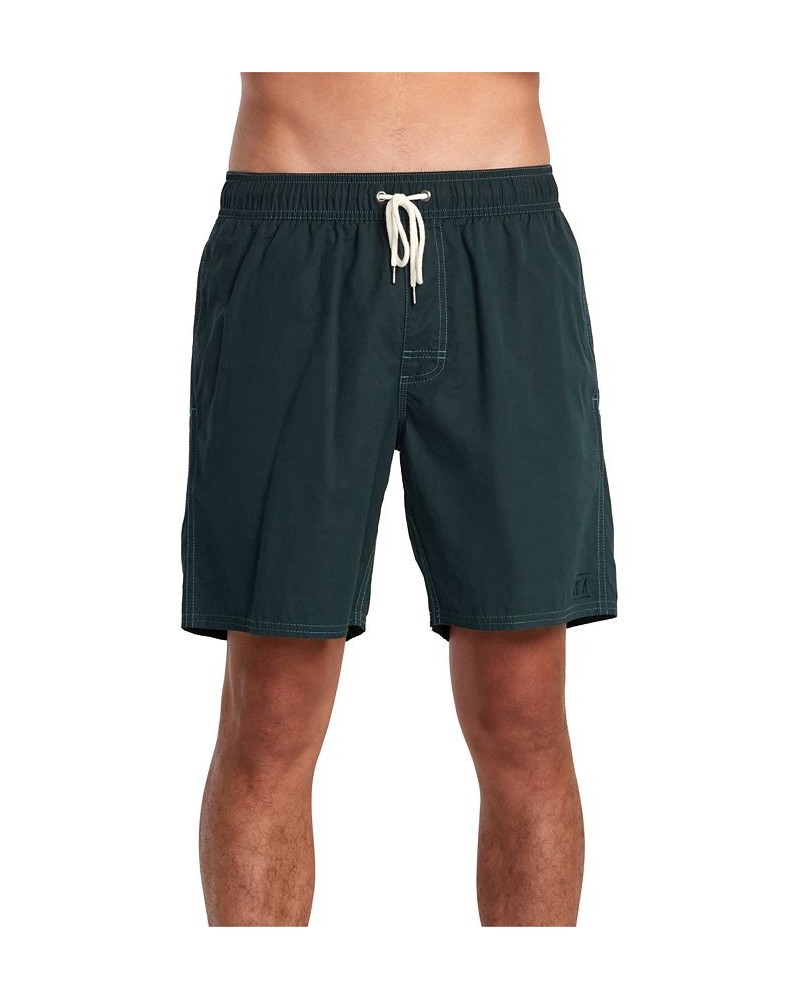 Men's Solid Opposites Elastic 2 Shorts Green $19.80 Swimsuits