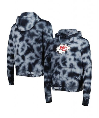 Men's Black Kansas City Chiefs Team Tie-Dye Pullover Hoodie $48.59 Sweatshirt