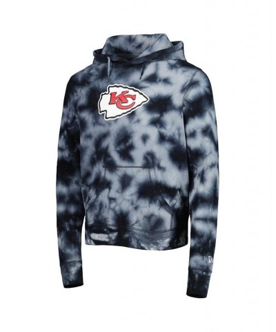 Men's Black Kansas City Chiefs Team Tie-Dye Pullover Hoodie $48.59 Sweatshirt