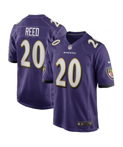 Men's Ed Reed Purple Baltimore Ravens Game Retired Player Jersey $60.20 Jersey