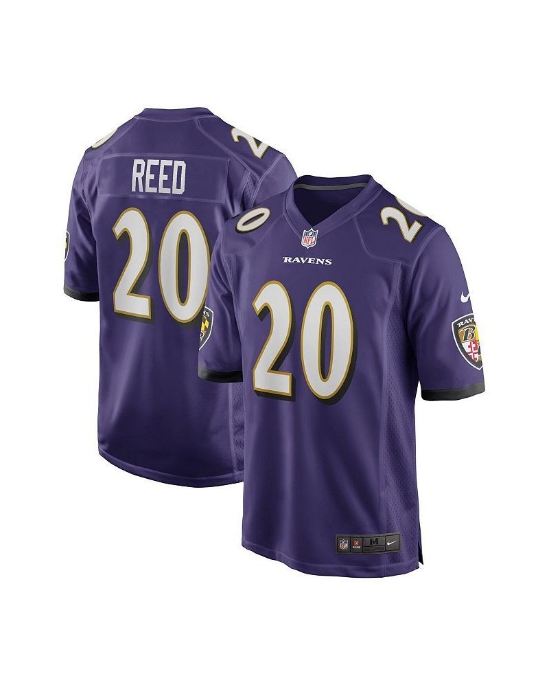 Men's Ed Reed Purple Baltimore Ravens Game Retired Player Jersey $60.20 Jersey