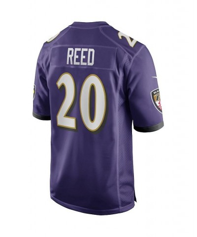 Men's Ed Reed Purple Baltimore Ravens Game Retired Player Jersey $60.20 Jersey