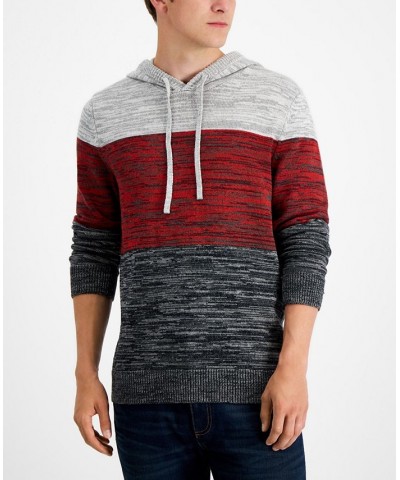 Men's Colorblocked Hooded Sweater PD03 $10.10 Sweaters