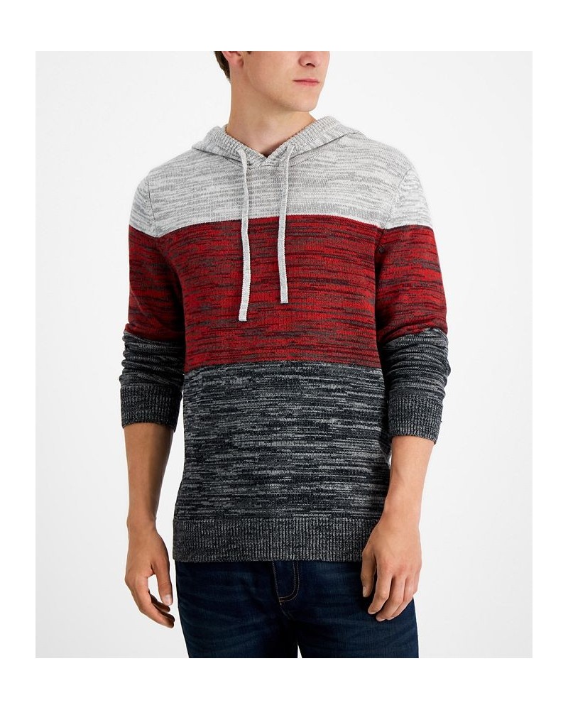 Men's Colorblocked Hooded Sweater PD03 $10.10 Sweaters