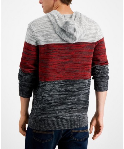 Men's Colorblocked Hooded Sweater PD03 $10.10 Sweaters