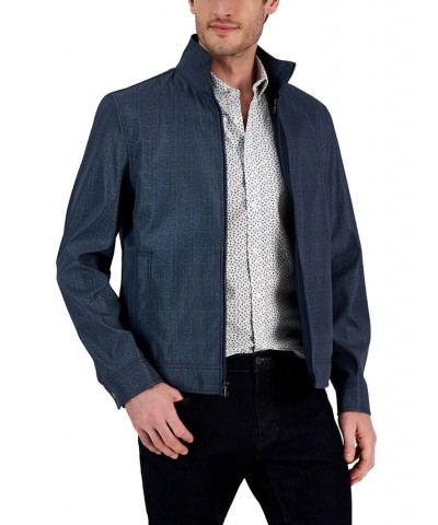 Men's Indigo Stripe 3-in-1 Track Jacket Blue $62.01 Jackets