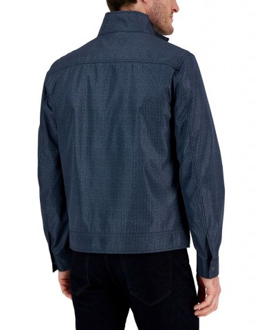 Men's Indigo Stripe 3-in-1 Track Jacket Blue $62.01 Jackets