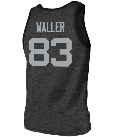 Men's Darren Waller Heathered Black Las Vegas Raiders Name Number Tri-Blend Tank Top $21.07 T-Shirts