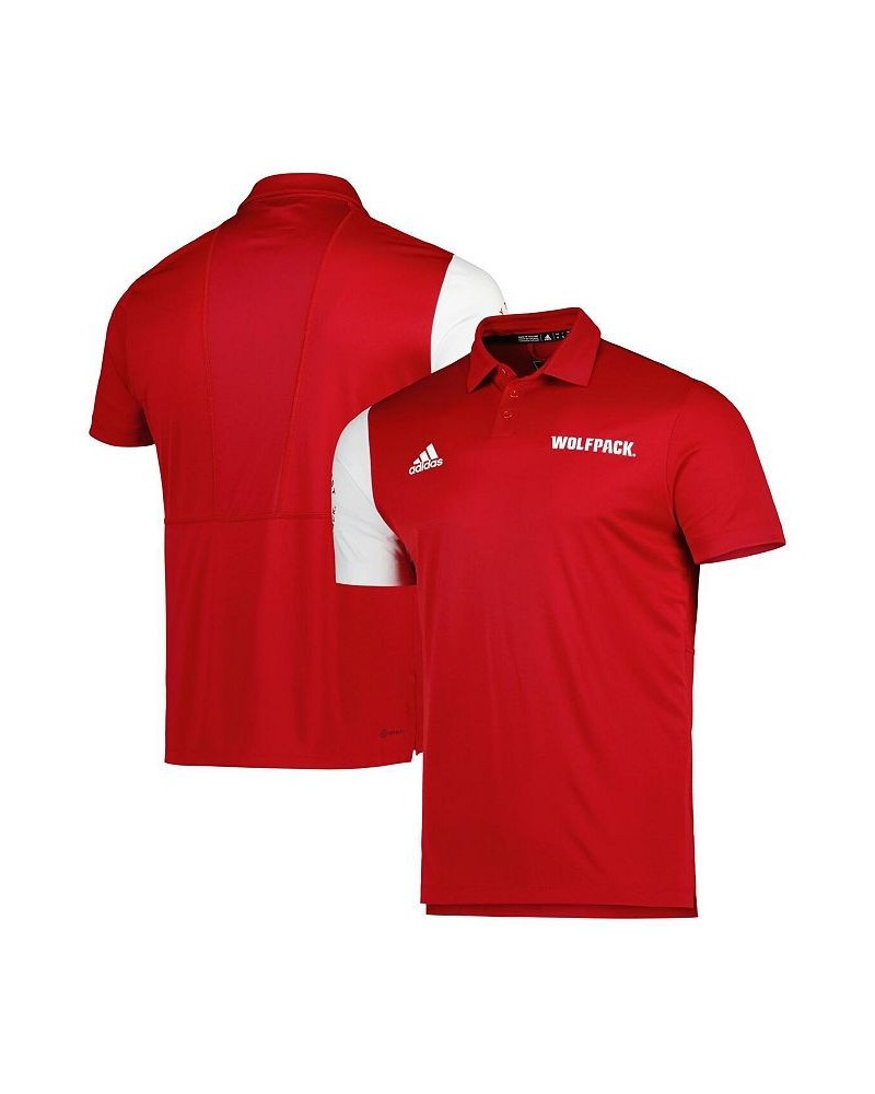 Men's Red NC State Wolfpack AEROREADY Polo Shirt $35.25 Polo Shirts