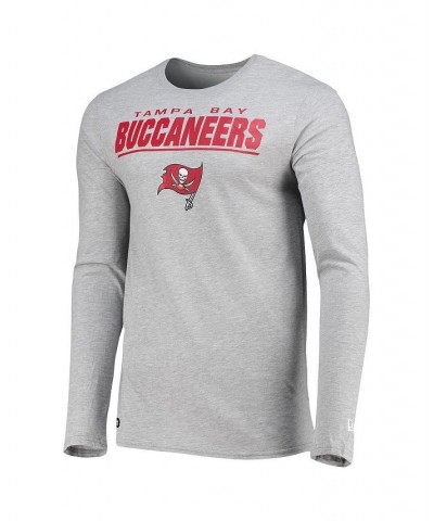 Men's Heathered Gray Tampa Bay Buccaneers Combine Authentic Stated Long Sleeve T-shirt $14.76 T-Shirts