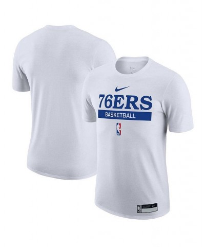 Men's White Philadelphia 76ers 2022/23 Legend On-Court Practice Performance T-shirt $18.35 T-Shirts