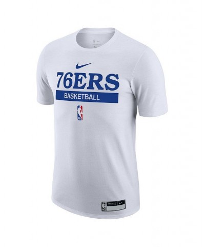 Men's White Philadelphia 76ers 2022/23 Legend On-Court Practice Performance T-shirt $18.35 T-Shirts