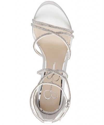 Women's Jaeya Bridal Strappy Dress Sandals White $50.40 Shoes