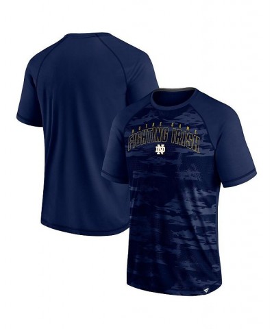 Men's Branded Navy Notre Dame Fighting Irish Arch Outline Raglan T-shirt $25.19 T-Shirts