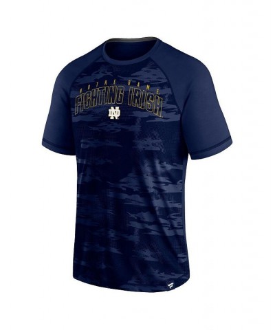 Men's Branded Navy Notre Dame Fighting Irish Arch Outline Raglan T-shirt $25.19 T-Shirts