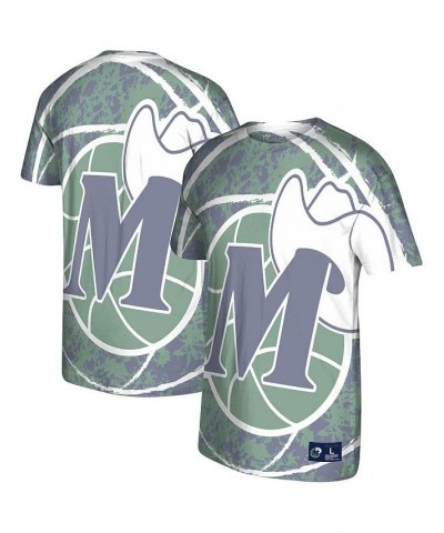 Men's Green Dallas Mavericks Hardwood Classics Jumbotron T-shirt $28.55 T-Shirts