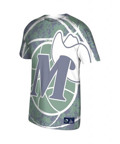 Men's Green Dallas Mavericks Hardwood Classics Jumbotron T-shirt $28.55 T-Shirts