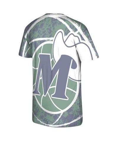 Men's Green Dallas Mavericks Hardwood Classics Jumbotron T-shirt $28.55 T-Shirts