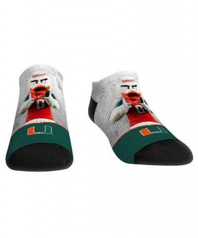 Men's and Women's Socks Miami Hurricanes Mascot Walkout Low Cut Socks $17.99 Socks