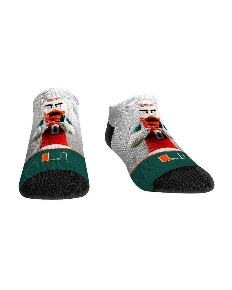 Men's and Women's Socks Miami Hurricanes Mascot Walkout Low Cut Socks $17.99 Socks