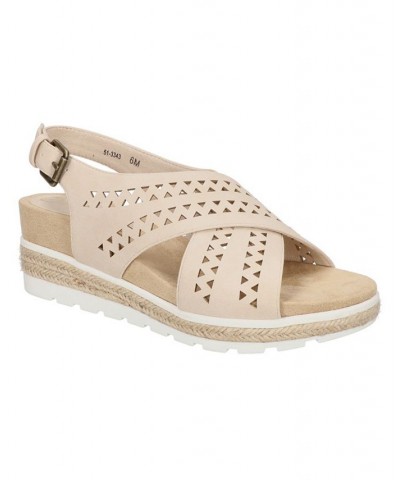 Women's Cosette Wedge Sandals Ivory/Cream $39.60 Shoes