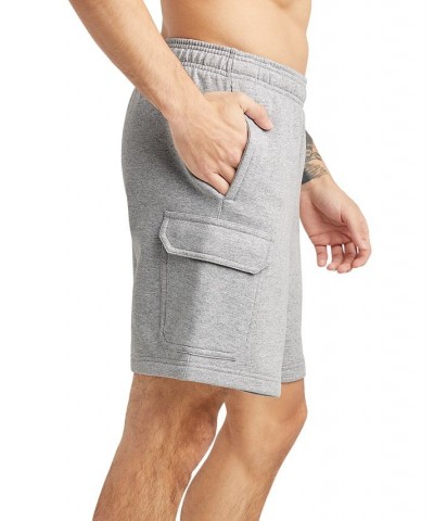 Men's Powerblend 8" Cargo Shorts Gray $17.20 Shorts