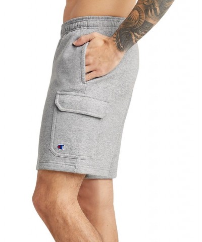 Men's Powerblend 8" Cargo Shorts Gray $17.20 Shorts