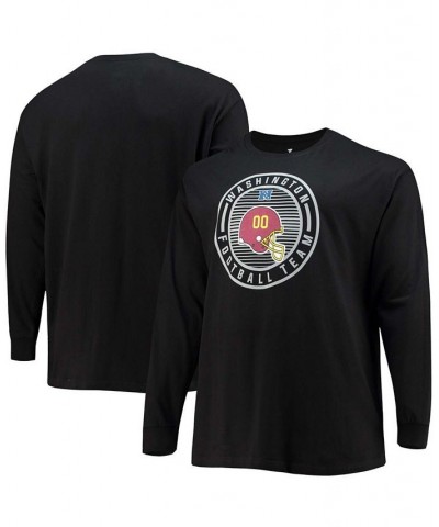 Men's Big and Tall Black Washington Football Team Color Pop Long Sleeve T-shirt $19.60 T-Shirts