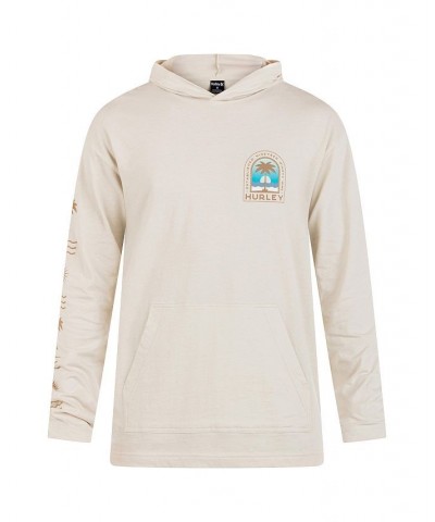 Men's Everyday Palm Shade Hooded Long Sleeves T-shirt Tan/Beige $31.90 T-Shirts