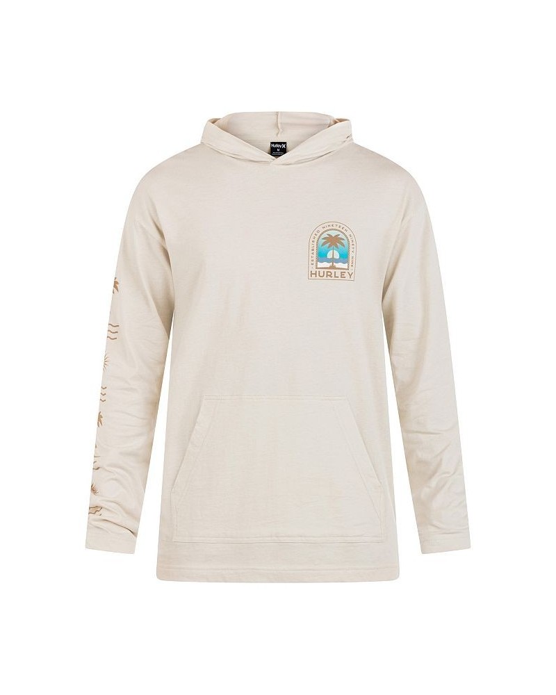 Men's Everyday Palm Shade Hooded Long Sleeves T-shirt Tan/Beige $31.90 T-Shirts